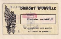 Indo-Chine Fr. 25 Centimes - Dumont D\'Urville - 1936 - A0991 - Kol.206b