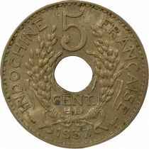 Indo-Chine Fr. 5 Centi&egrave;me - 1937 Paris