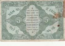 Indo-Chine Fr. 5 Cents - ND (1942) - P.88