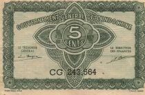 Indo-Chine Fr. 5 Cents - ND (1942) - P.88b