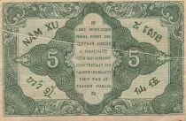 Indo-Chine Fr. 5 Cents - ND (1942) - P.88b