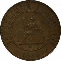 Indo-Chine Fr. Centi&egrave;me - 1886 A Paris