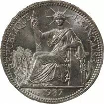 Indo-Chine Fr. INDOCHINE FRANCAISE - 10 CENTIMES ARGENT 1937