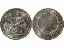 Indo-Chine Fr. INDOCHINE FRANCAISE - 10 CENTIMES ARGENT 1937