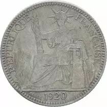 Indo-Chine Française 10 Cents République et Laurier - A-Paris - 1920