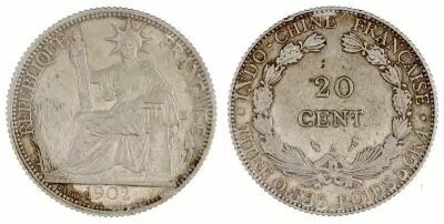 Indo-Chine Fran�aise 20 Cents Libert� assise - Indo-Chine 1902 A Paris