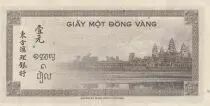 Indo-Cina francese  1 Piastre - Men with boat - ND (1945) - Letter C - P.76bC