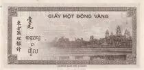 Indo-Cina francese 1 Piastre - 1945 Letter B  Serial H.261 - UNC