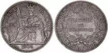 Indo-Cina francese 1 Piastre,  Libert� Assise - 1906