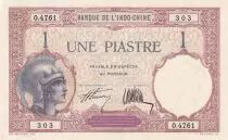 Indo-Cina francese 1 Piastre - Walhain - ND (1927-1931) - Serial O.4761 - P.48b