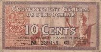 Indo-Cina francese 10 Cents - ND (1939) - P.85
