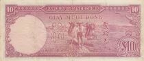 Indo-Cina francese 10 Piastres - Angkor Temple - 1947 - K Series