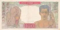 Indo-Cina francese 100 Piastres - Mercure - ND 1947 - Serial Y.1154 - XF - P.82a