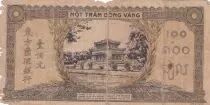 Indo-Cina francese 100 Piastres Market - 1942 - Letter C - Serial Z 010752
