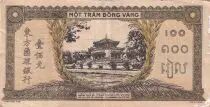 Indo-Cina francese 100 Piastres Market - 1942 - Letter F - Serial D 604254