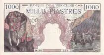 Indo-Cina francese 1000 Piastres - Elephants - Specimen - 1951 - P.UNC - P.84S1