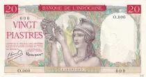 Indo-Cina francese 20 Piastres Helmeted woman - ND (1949) - Specimen