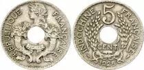 Indo-Cina francese 5 Cent - French Republic - Patey - 1925