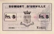 Indo-Cina francese 5 Francs - Dumont D\'Urville - 1936 - E0853 - Kol.210