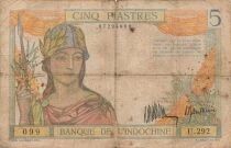 Indo-Cina francese 5 Piastres - ND (1932) - P.55a