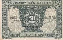 Indo-Cina francese 50 Cents - Green - 1942 - XF - P.91a