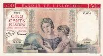 Indo-Cina francese 500 Piastres - Red Flat - Specimen - ND (1951)