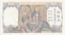 Indo-Cina francese 500 Piastres Woman, child - Elephants - Specimen 1939