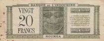 Indochina Francesa  20 francs - New Hebrides - 1945 - P.7