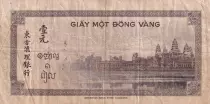 Indochina Francesa 1 Piastre - 1945 Letter F - F