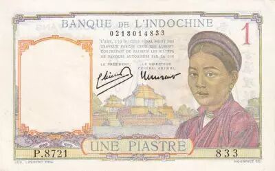 Indochina Francesa 1 Piastre - 1950 - Serial P.8721