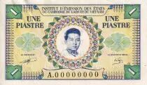 Indochina Francesa 1 Piastre - King Sihanouk - Specimen - AU - P.93s