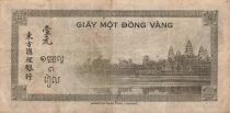 Indochina Francesa 1 Piastre - Letter C - ND (1945-1951) - P.76