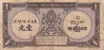 Indochina Francesa 1 Piastre - ND (1942-1945) - Serial F - P.60
