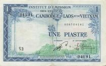 Indochina Francesa 1 Piastre - ND (1954) - Cambodge - P.94