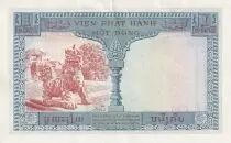 Indochina Francesa 1 Piastre - Trees - ND (1954) - Serial C30-25941  - P.105