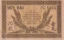 Indochina Francesa 10 Cents - Brown - ND (1942) - Serial IF - P.89a