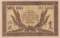 Indochina Francesa 10 Cents - Brown - ND (1942) - Serial RX - P.89a