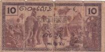 Indochina Francesa 10 Cents - General Government of Indochina - 1942 - EI Series