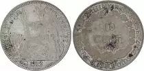 Indochina Francesa 10 Cents Liberty Seated - Indo-China 1912 A Paris - Silver - KM.9 - Good