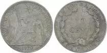 Indochina Francesa 10 Cents Woman with laurel - A-Paris - 1920