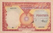 Indochina Francesa 10 Piastres - ND (1953) - Vietnam - P.107
