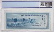 Indochina Francesa 100 Piastres - (ND1945) - Specimen - PCGS AU 55