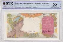 Indochina Francesa 100 Piastres - Mercury - (ND 1947) - Specimen - PCGS 65 OPQ