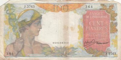 Indochina Francesa 100 Piastres - Mercury - (ND 1947?1954) - Series T.865