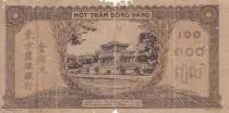 Indochina Francesa 100 Piastres Market - 1942 - Letter P - Serial N 632654