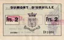 Indochina Francesa 2 Francs - Dumont D\'Urville - 1936 - D1000 - Kol.209b