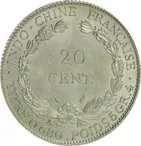 Indochina Francesa 20 Centimes 1937 - AU