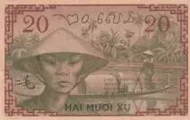 Indochina Francesa 20 Cents - Foliage - ND (1939) - Serial BS - P.86