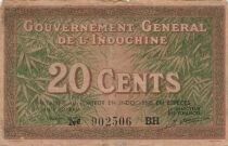 Indochina Francesa 20 Cents - ND (1939) - P.86