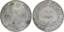 Indochina Francesa 20 Cents, Liberty seated - 1930